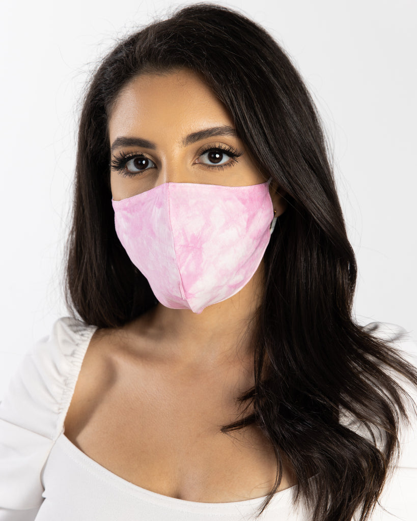 Tie Dye Face Mask Pink
